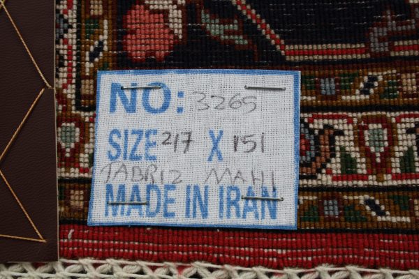 Persian Tabriz Mahi 217 x 151cm - Image 5
