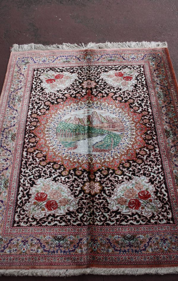 Persian Qum Silk 144 x 101cm - Image 2