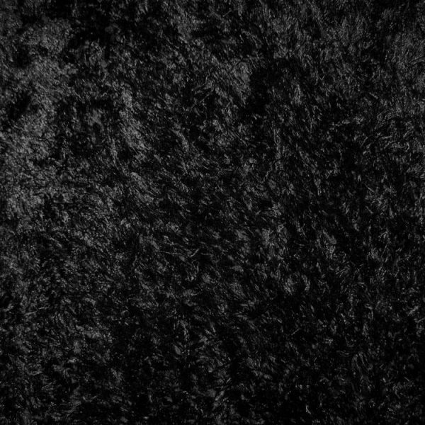 Soft Shaggy 1001 Black Hallway Runner - Image 4