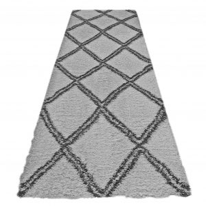Sorento Shaggy 329 Grey Hallway Runner
