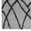 Sorento Shaggy 346 Grey Hallway Runner - Image 3