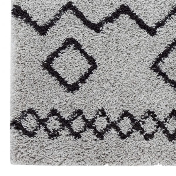 Sorento Shaggy 844 Grey Hallway Runner - Image 3