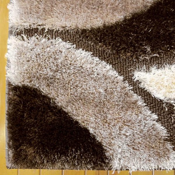 Luxury Shaggy 5328 Brown Hallway Runner - Image 3