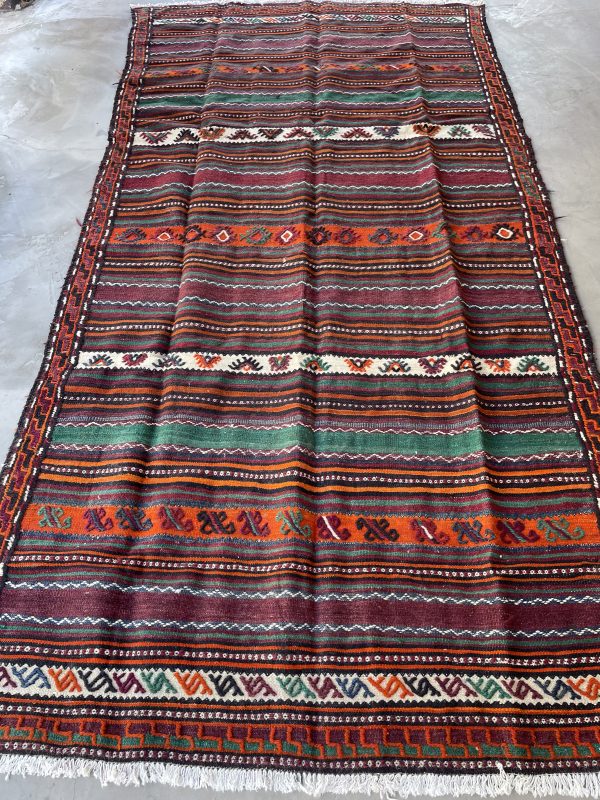 Persian Suzani Kilim 310 x 153 cm - Image 3