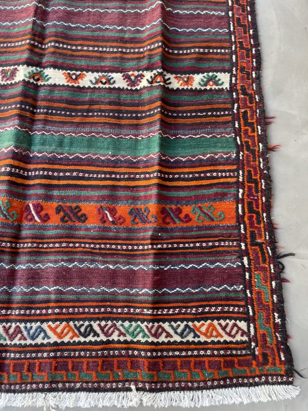 Persian Suzani Kilim 310 x 153 cm - Image 5