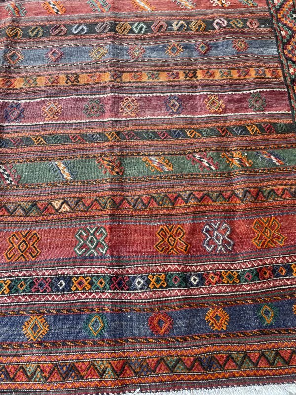 Persian Suzani Kilim 302 x 162 cm - Image 4
