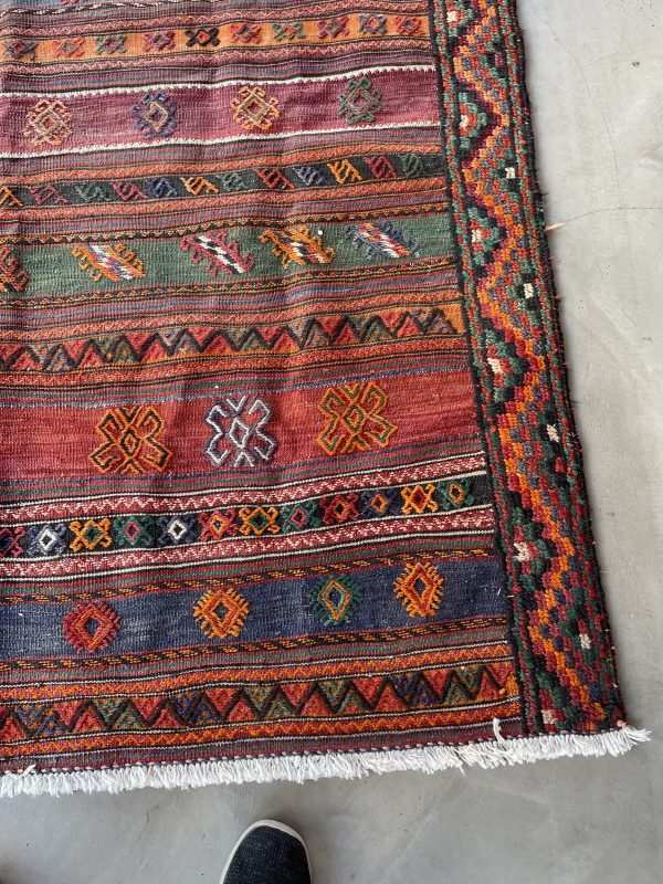 Persian Suzani Kilim 302 x 162 cm - Image 5