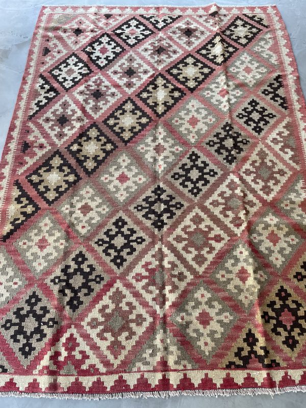 Persian Qashqaie Kilim 227 x 165 cm - Image 3