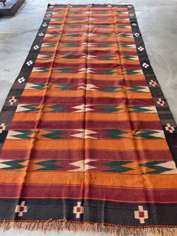 Persian Qashqaie Kilim 383 x 170 cm