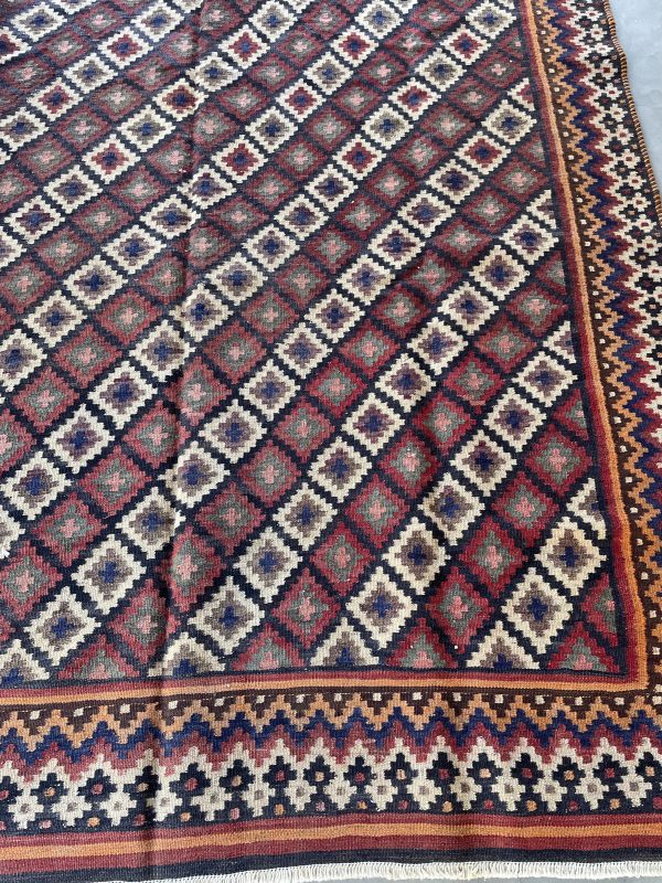 Persian Afshar Kilim 257 x 168 cm - Image 2