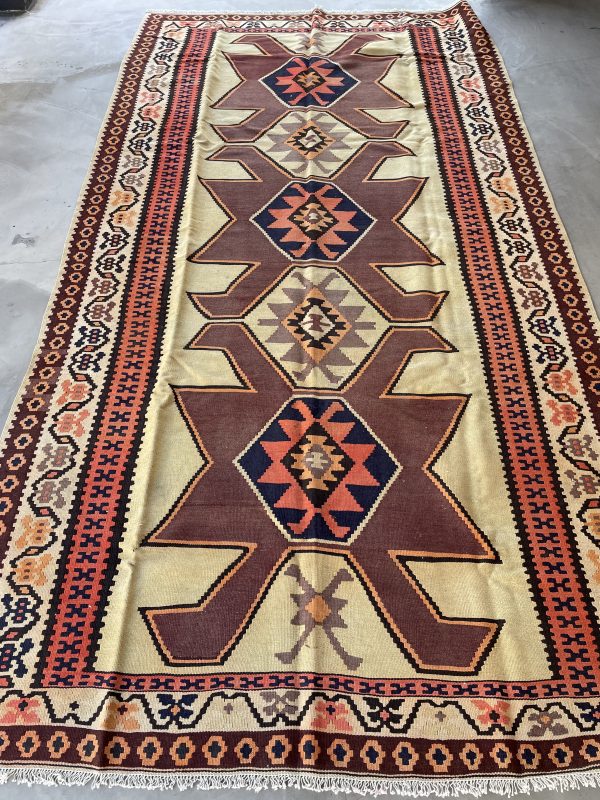 Persian Azerbaijan Kilim 300 x 165 cm - Image 2