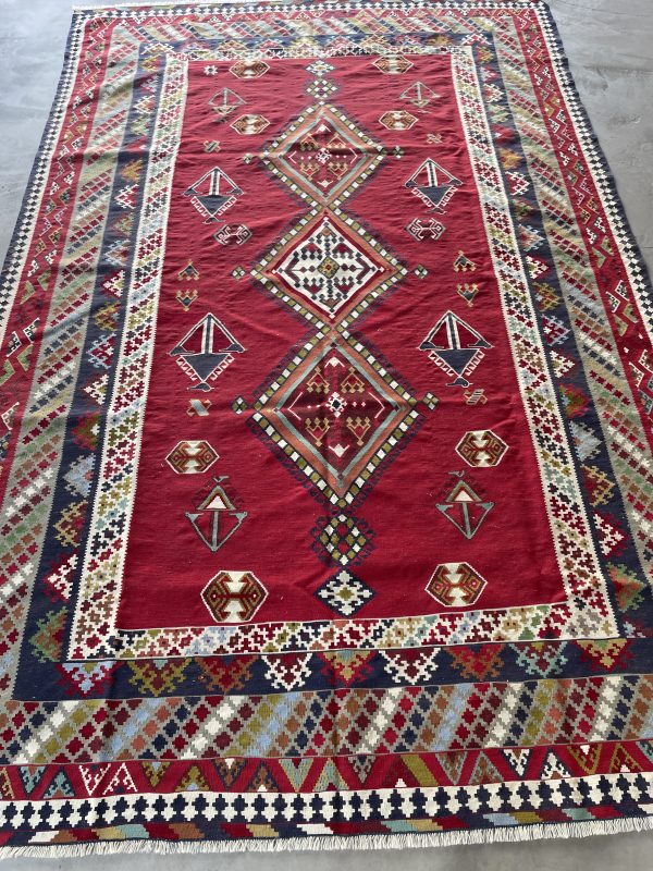 Persian Qashqaie Kilim 265 x 171 cm - Image 4