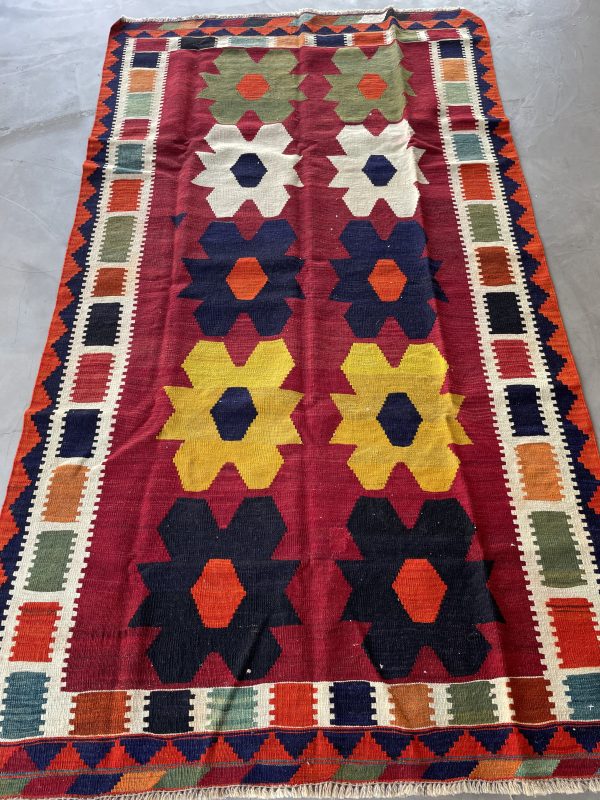 Persian Shiraz Kilim 253 x 140 cm - Image 3