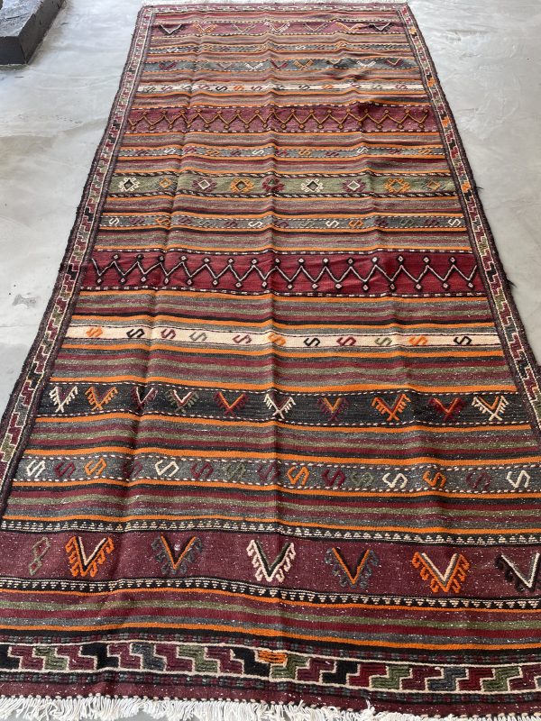 Persian Suzani Kilim 342 x 150 cm - Image 3