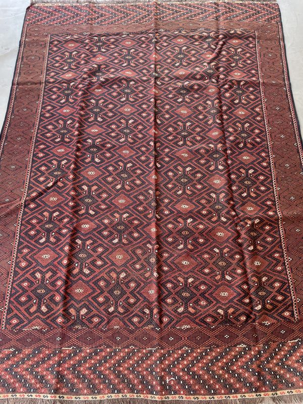 Persian Afshar Kilim 248 x 177 cm - Image 4
