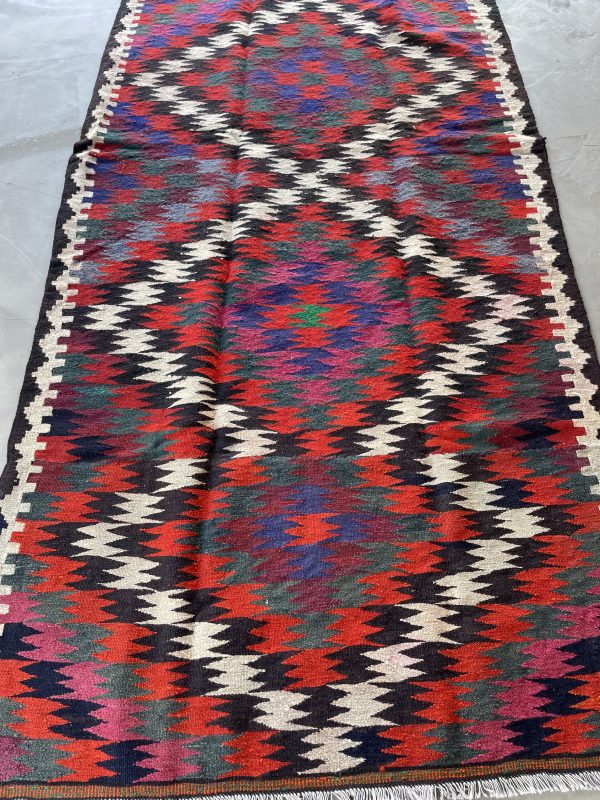 Persian Khorasan Kilim 237 x 135 cm - Image 4