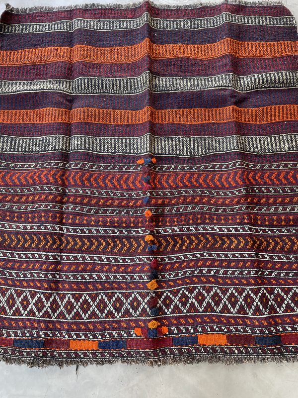 Persian Afshar Kilim 145 x 136 cm - Image 4