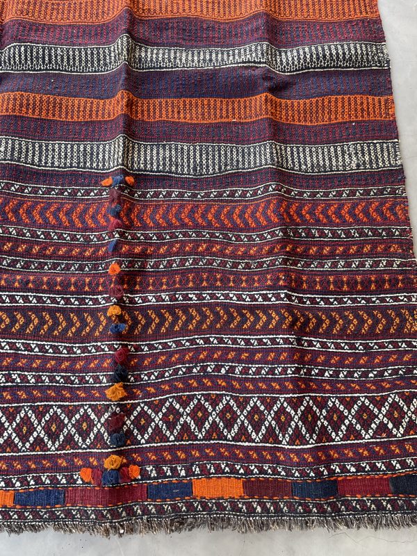 Persian Afshar Kilim 145 x 136 cm - Image 5