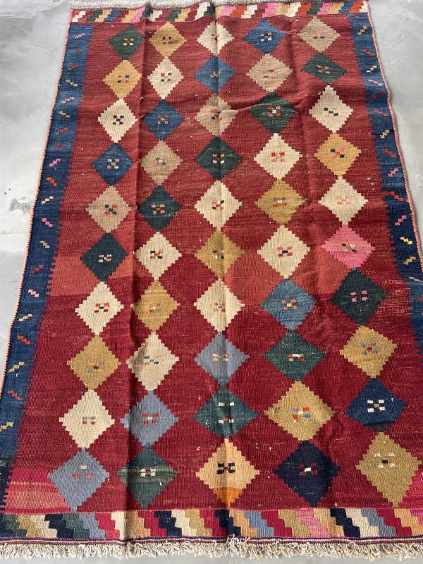 Persian Qashqaie Kilim 200 x 130 cm - Image 4
