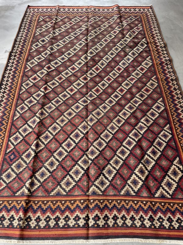 Persian Afshar Kilim 257 x 168 cm - Image 4