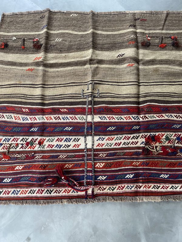 Persian Shiraz Kilim 145 x 155 cm - Image 4
