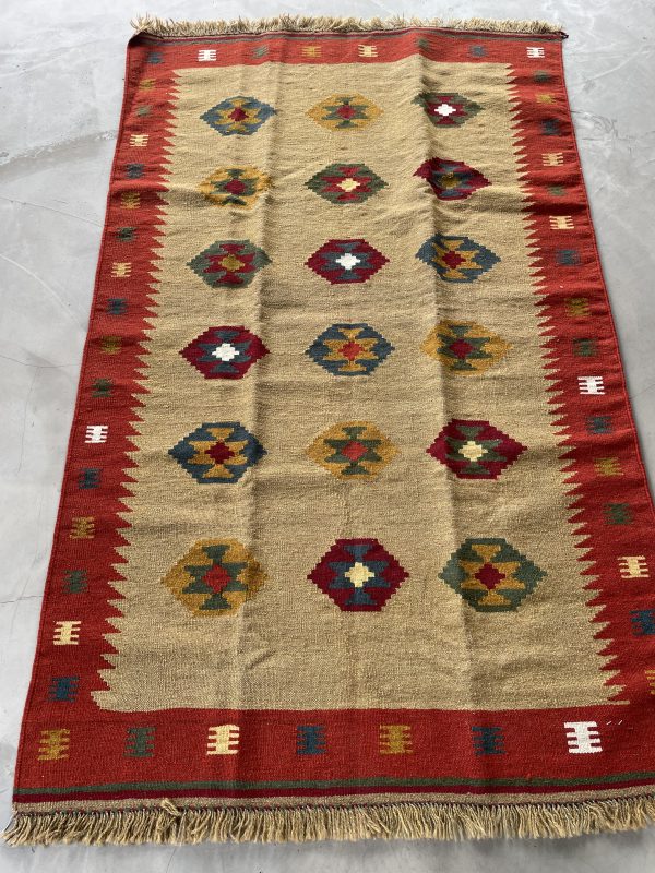 Persian Qashqaie Kilim 193 x 118 cm - Image 3