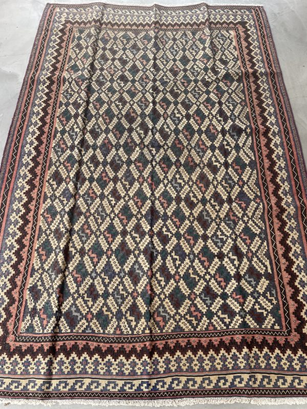 Persian Afshar Kilim 230 x 157 cm - Image 4