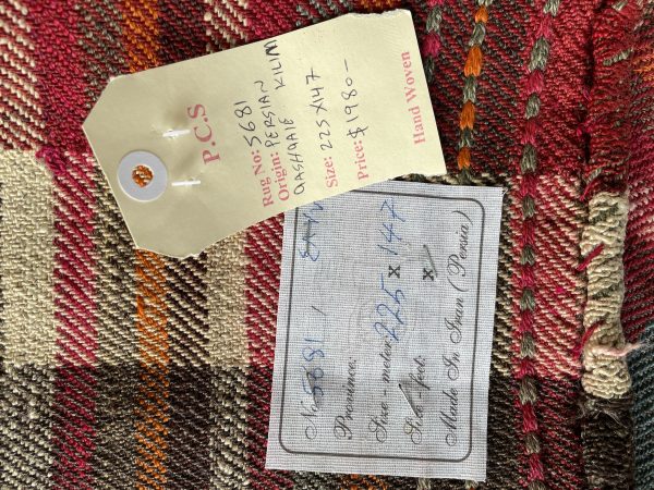 Persian Qashqaie Kilim 225 x 147 cm - Image 2