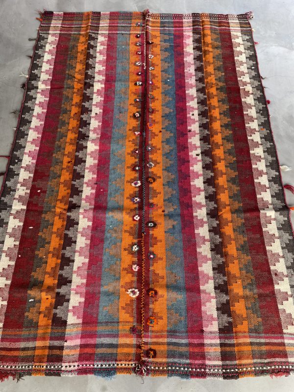 Persian Qashqaie Kilim 225 x 147 cm - Image 3