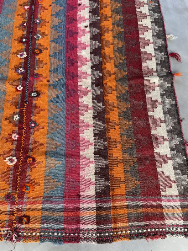 Persian Qashqaie Kilim 225 x 147 cm - Image 5