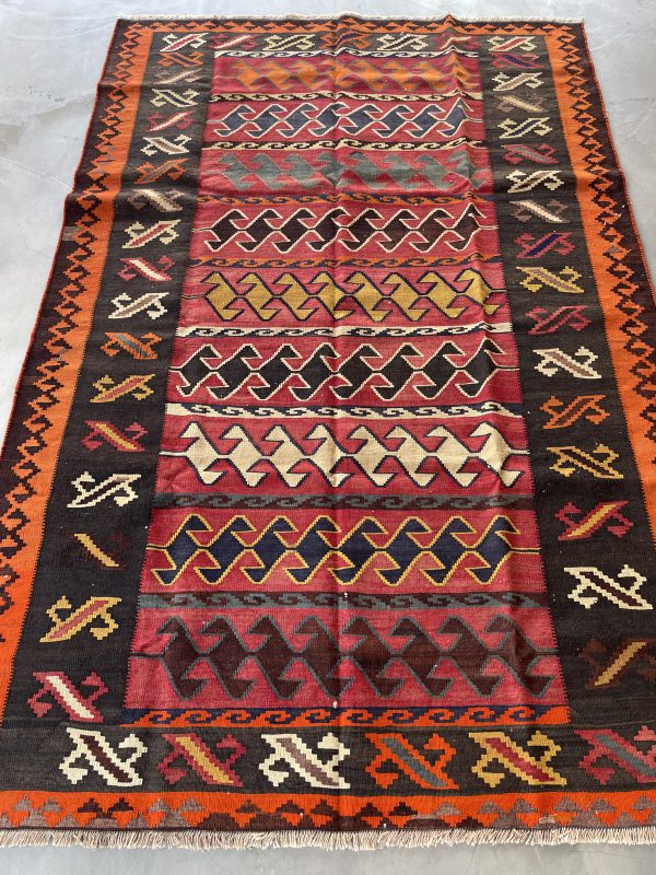 Persian Qashqaie Kilim 220 x 151 cm - Image 3