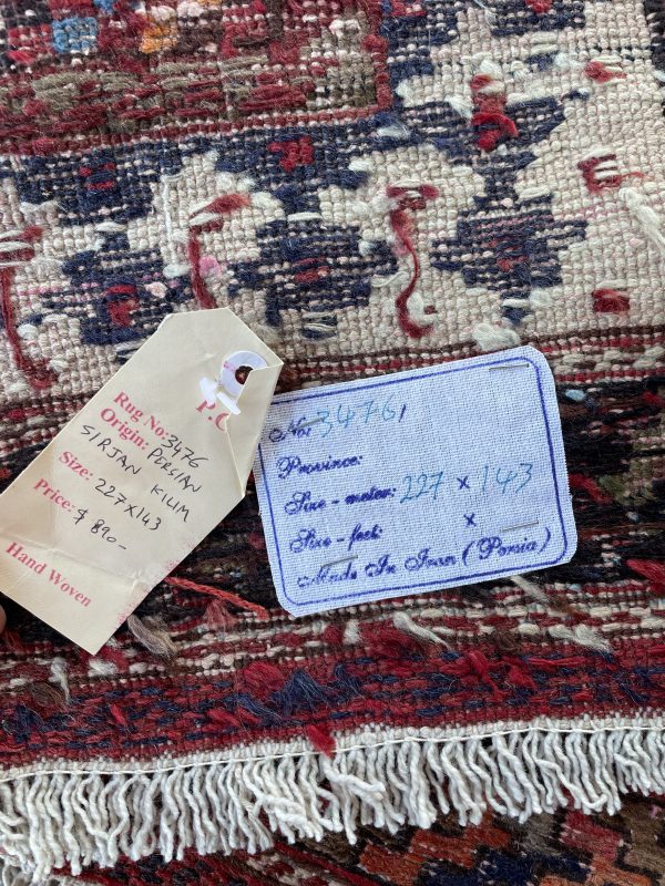 Persian Afshar Kilim 227 x 143 cm - Image 2