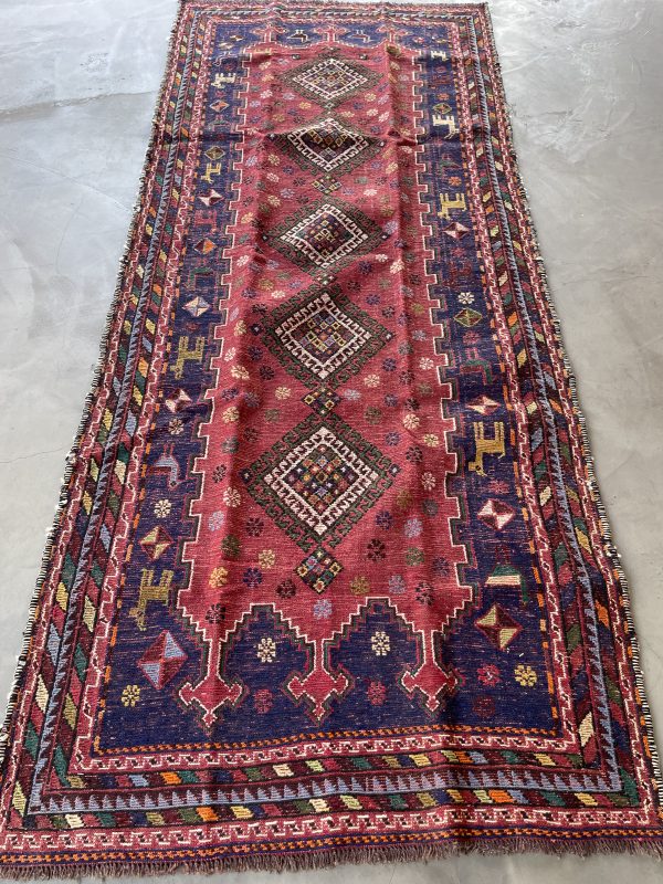 Persian Afshar Kilim 250 x 105 cm - Image 3