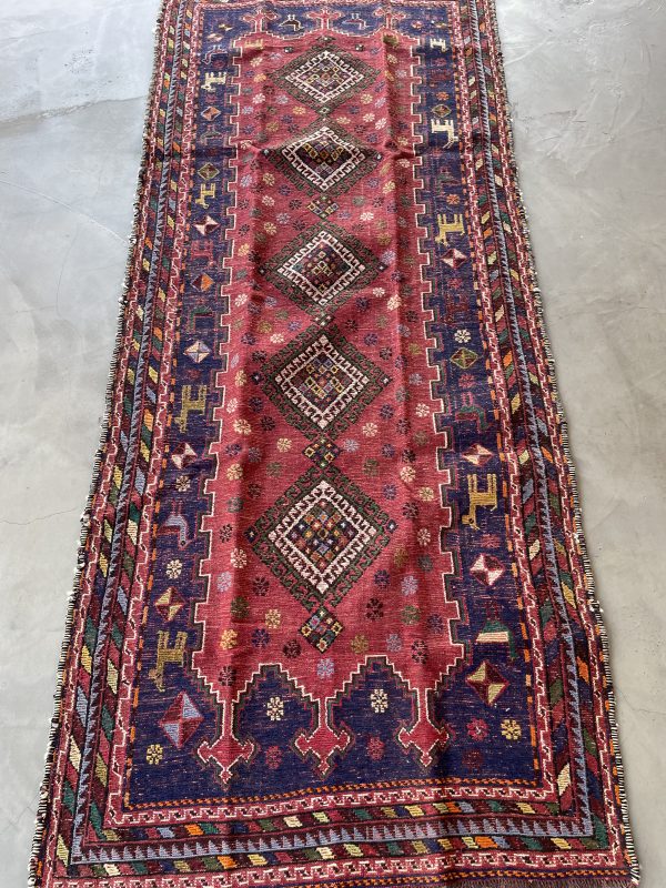 Persian Afshar Kilim 250 x 105 cm - Image 4