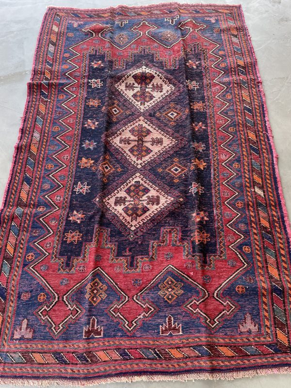Persian Afshar Kilim 210 x 135 cm - Image 3