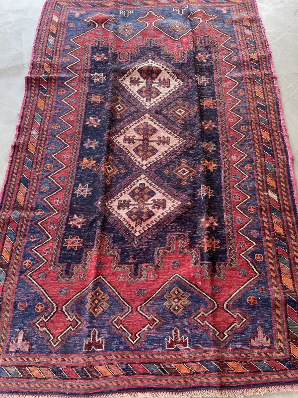 Persian Afshar Kilim 210 x 135 cm - Image 4