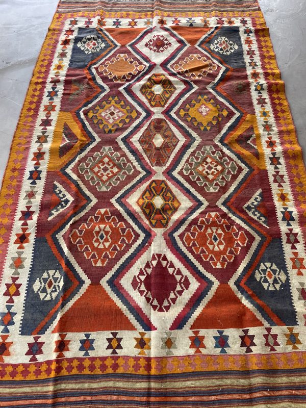 Persian Qashqaie Kilim 266 x 158 cm - Image 3