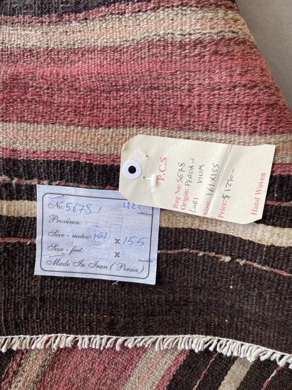 Persian Lori Kilim 161 x 155 cm - Image 2