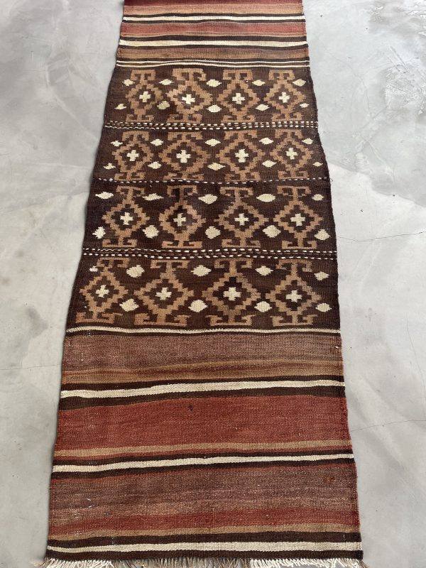 Persian Azerbaijan Kilim 194 x 76 cm - Image 3
