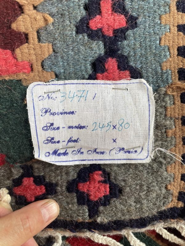 Persian Kordish Kilim 248 x 80 cm - Image 2