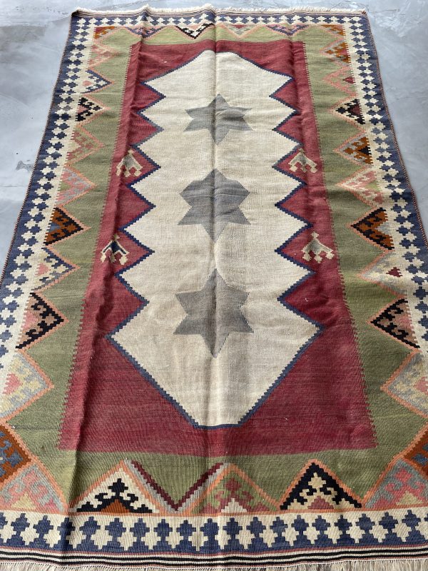 Persian Qashqaie Kilim 244 x 152 cm - Image 3