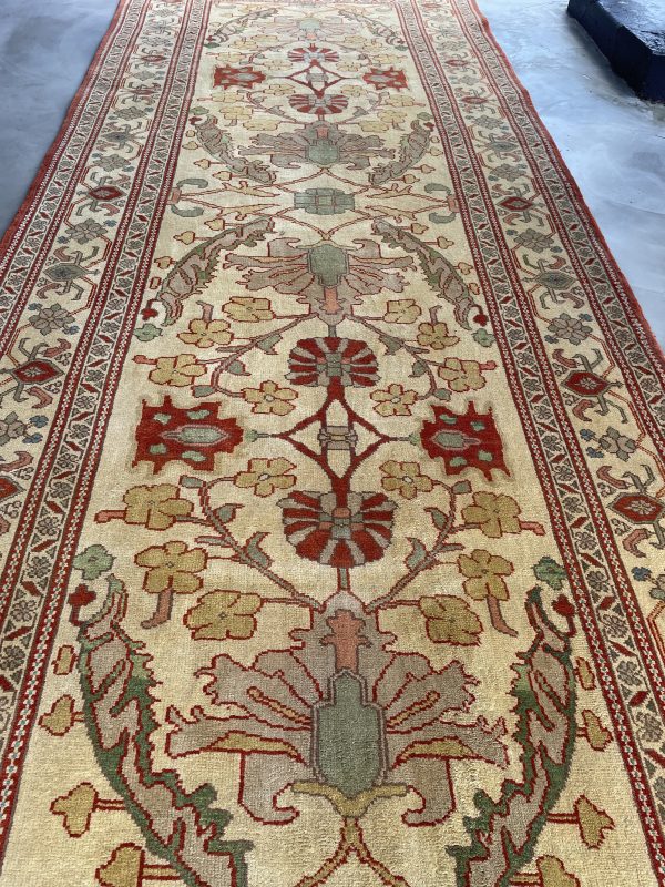 Persian Heriz Serapi 408 x 155 cm - Image 7