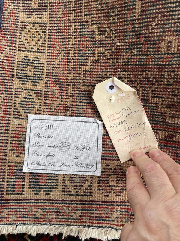 Persian Afshar 224 x 170 cm - Image 2