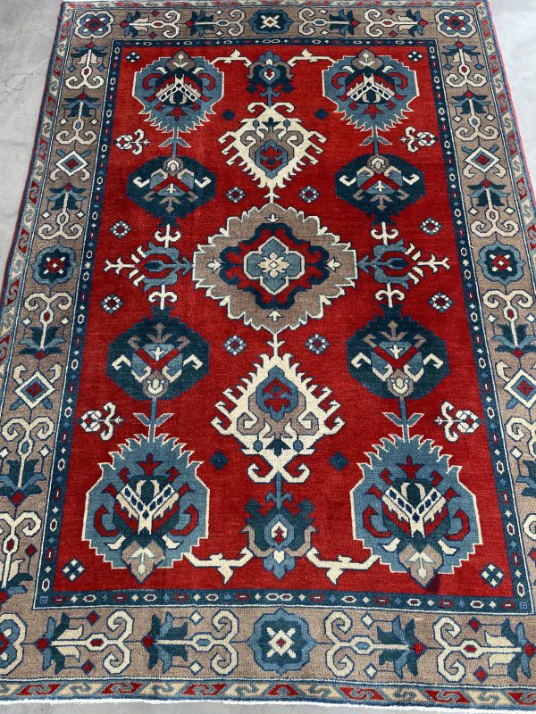 Persian Lezgi Antique 197 x 135 cm - Image 4