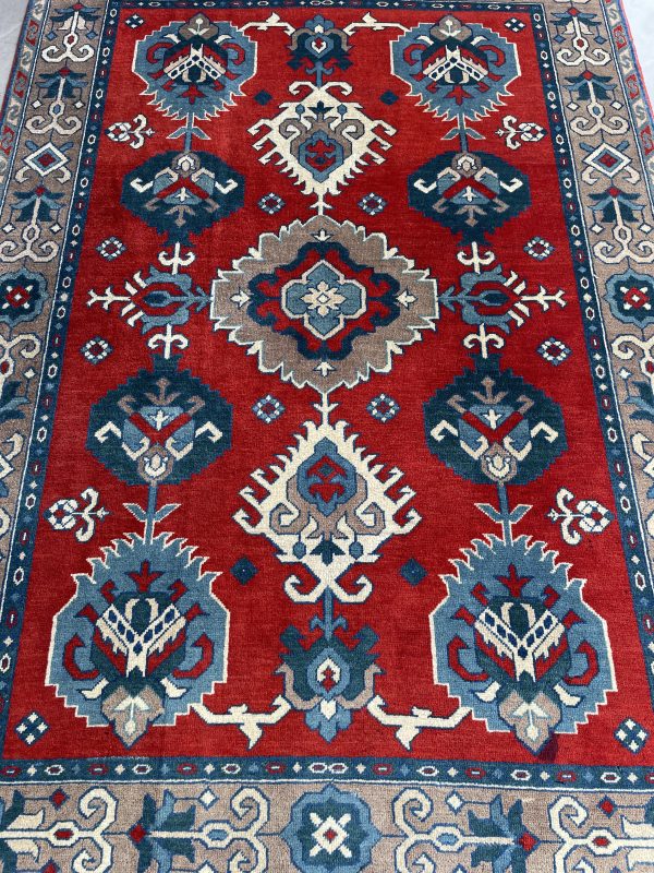 Persian Lezgi Antique 197 x 135 cm - Image 5